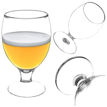 KADAX Kozarec na peclju za pivo in koktajle, 370 ml, eleganten dizajn