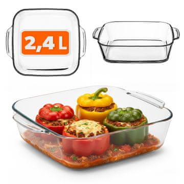 KADAX Kvadratni pečični pekač 2,5 l, 25 cm