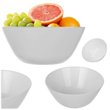 KADAX Eleganta steklena skleda 18 cm za solate in prigrizke