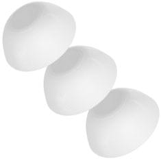 KADAX Komplet 3 skled za solato, 20 cm, steklene, bela, primerno za juhe in prigrizke
