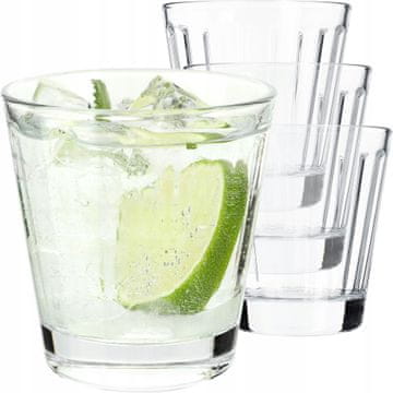 KADAX Kozarci za pijačo, viski in sok, komplet 4 kozarcev, prostornina 175 ml