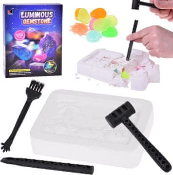 JOKOMISIADA Arheološki set: Iskanje svetlečih (fluorescentnih) kamnov