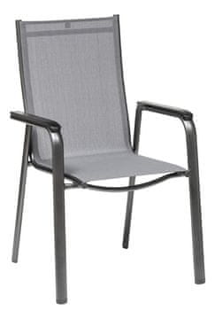 Kettler Cirrus vrtni stol, zložljiv, aluminijast, antracit/siv