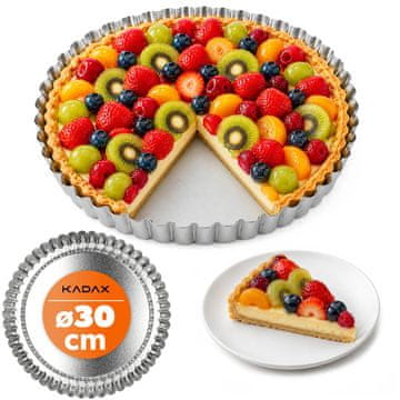 KADAX Okrogel pekač za pite s premazom proti prijemanju, 30 cm