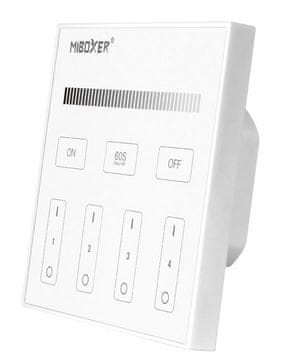 MiBoxer Stenski LED UPRAVLJALNIK Mi-light nadgradni T1 – 4-conski zatemnilnik
