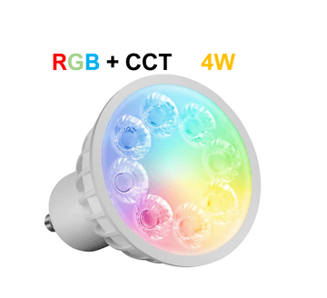 MiBoxer LED sijalka GU10 Mi-light 4W 280lm 25° SMART RGB+CCT FUT103