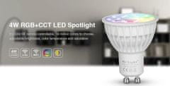 MiBoxer LED sijalka GU10 Mi-light 4W 280lm 25° SMART RGB+CCT FUT103