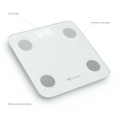 TrueLife FitScale W1 pametna tehtnica, bela