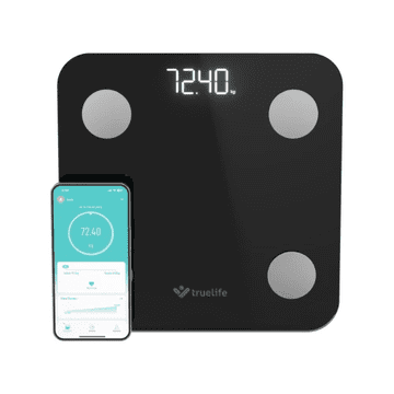 TrueLife FitScale W1 pametna tehtnica, črna