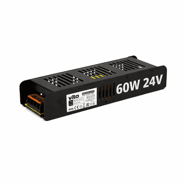 Vito LED napajalnik 60W 24V IP20 2,5A kovinsko ohišje SLIM ZEUS