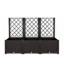 Aga Vrtni korito s pergolo 120x40x135 cm Rjavo