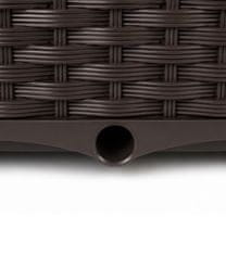 Aga Vrtni korito s pergolo 120x40x135 cm Rjavo
