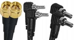 shumee Signaflex X-CROSS 2x22dBi 10m FM antenski komplet + SMA konektor + CRC9 + TS9 + BTS zemljevid