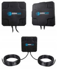 shumee Signaflex X-CROSS 2x22dBi 10m FM antenski komplet + SMA konektor + CRC9 + TS9 + BTS zemljevid