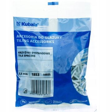 Kubala KUBALA distančniki za ploščice 2,5 mm 100 kosov 1853