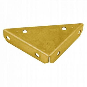 DOMAX DOMAX Kotna škatla 100x100mm ZLATA CINK škatla