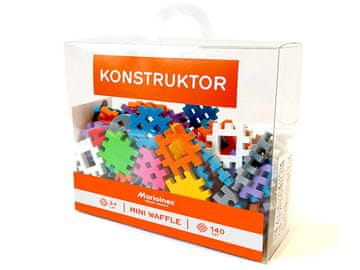 MARIOINEX Marioinex Mini Waffle Constructor izobraževalne kocke 140 kosov za 4-letnike, ki spodbujajo motorične sposobnosti.
