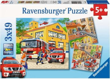 Ravensburger Puzzle Gasilci 3x49 kosov