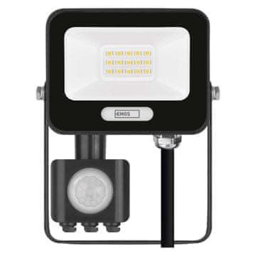Emos ZS2314B Glaro LED reflektor, PIR, 10 W, IP54, 1000 lm, nevtralna bela, črn
