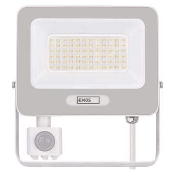 Emos ZS2344W Glaro LED reflektor, PIR, 50 W, IP54, 5000 lm, nevtralna bela, bel