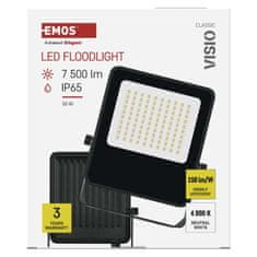 Emos ZS2543 Visio LED reflektor, 50 W, nevtralna bela, črn