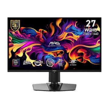 MSI MAG 274QP gaming monitor, QD-OLED X24, 2560 x 1440, 68,58 cm (27), 240 Hz, črni (9S6-3CFA9T-001)