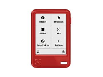 Ledger Nano Gen5 z Recovery Key denarnica za kriptovalute, CC EAL6+, Cherry Red (nanog5-red-rk-enfres)