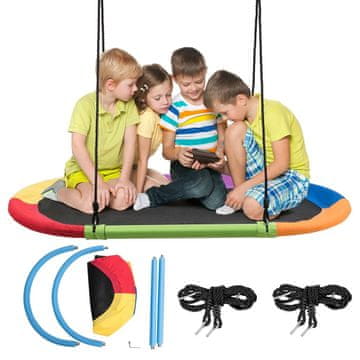 Northix Ovalna gugalnica gnezdo 150 x 80 cm do 150 kg