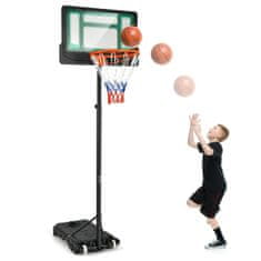 Northix Košarkarski koš nastavljiv 90 do 210 cm s stojalom