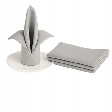 shumee Banquet prtiček 50x50cm gladko blago 180g siv