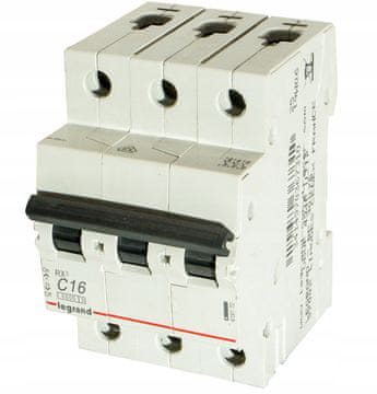 LEGRAND RX3 PRETOKOVNO ODKLOPNO STIKLO C 16A 3P 3M 6KA 419235