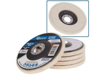 GEKO Polirni disk iz filca, raven, 125x8 mm G00315