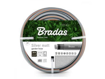 Bradas Vrtna cev 1/2", 30 m - SREBRNA MAT BR-WSM1/230
