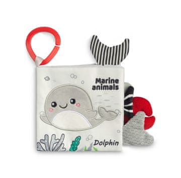 shumee ČRNO-BELI MATERIAL KNJIGA DELFIN