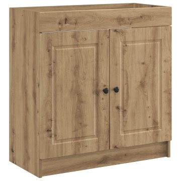 Vidaxl Omarica pod umivalnikom Artisan hrast 56 x 37,5 x 81 cm