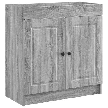 Vidaxl Omarica pod umivalnikom Siva Sonoma 56 x 37,5 x 81 cm