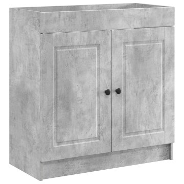 Vidaxl Omarica pod umivalnikom Betonsko siva 78,5 x 37,5 x 81 cm