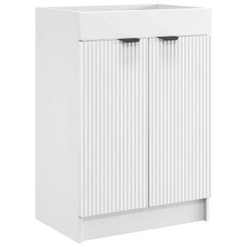 Vidaxl Omarica pod umivalnikom Bela 78,5 x 37,5 x 81 cm Inženirski les