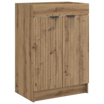 Vidaxl Omarica pod umivalnikom Artisan hrast 56 x 37,5 x 81 cm