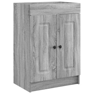 Vidaxl Omarica pod umivalnikom Siva Sonoma 78,5 x 37,5 x 81 cm