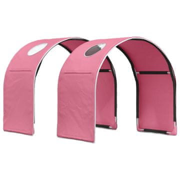 Vidaxl Posteljni Tuner 2 szt. Roza 211 x 52,5 x 2 cm Poliester