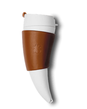 Goat story Goat skodelica, 350 ml, umetno usnje, rjava