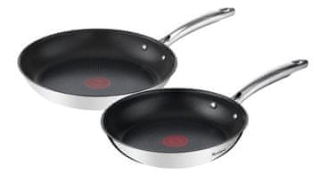 Tefal TEFAL G732S234 Komplet srebrno-črnih ponev