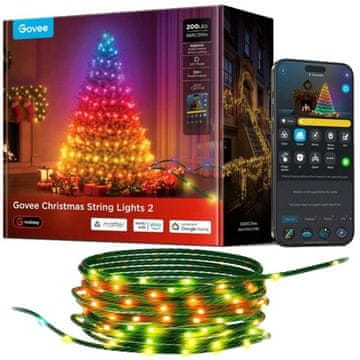 Govee GOVEE LED božične verižne lučke 2 H80C4 zelene