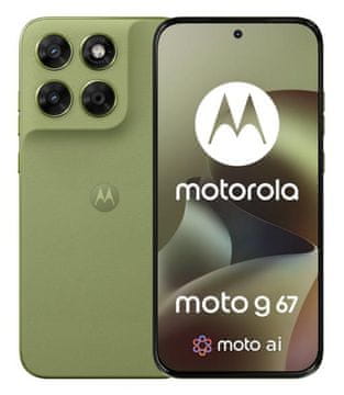 Motorola Pametni telefon MOTOROLA Moto G67 5G 8GB/128GB olivno rdeč
