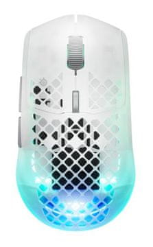 SteelSeries Miška STEELSERIES Aerox 3 Gen 2, bela (Ghost)