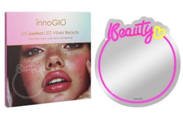 InnoGIO GIOperfect Vibes Beauty Neonsko LED kozmetično ogledalo