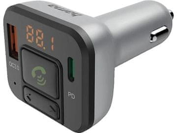 Hama HAMA 14169 Bluetooth FM oddajnik srebrno-črn