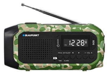 Blaupunkt BLAUPUNKT ER20GC Preživetveni radio za nujne primere črne in zelene barve