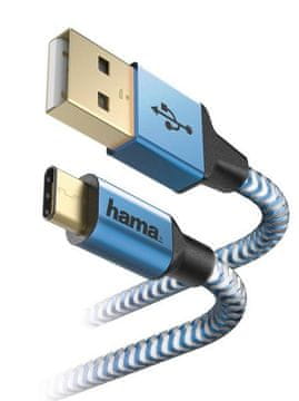 Hama HAMA Reflected USB-A - Lightning kabel 1,5 m moder 201553